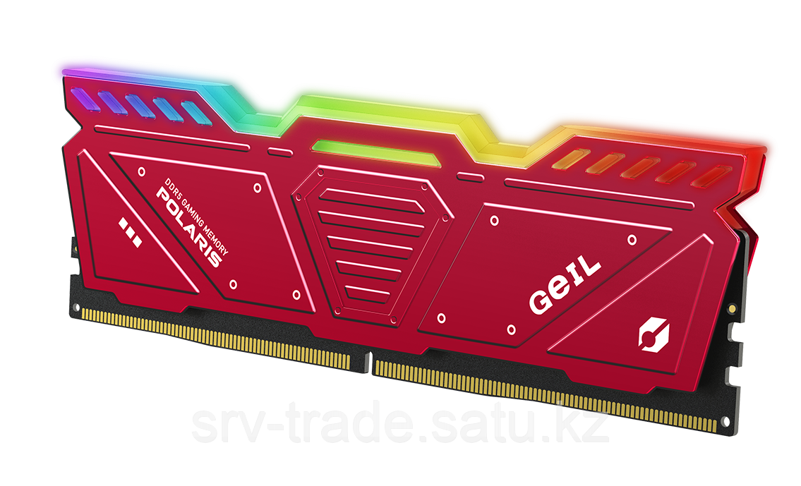 Оперативная память 32GB Kit (2x16GB)GEIL Polaris RGB 5200Mhz DDR5 PC5-41600 GOSR532GB5200C42DC Red - фото 5 - id-p114908747