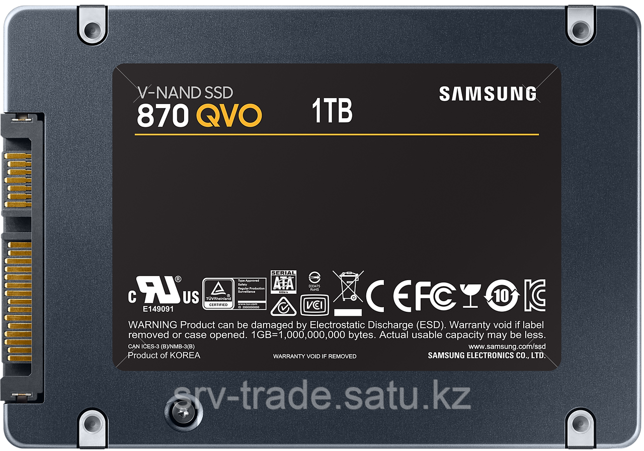 Твердотельный накопитель 1000GB SSD Samsung 870 QVO 2.5 SATA3 R560Mb/s W530MB/s MZ-77Q1T0BW - фото 5 - id-p114907622