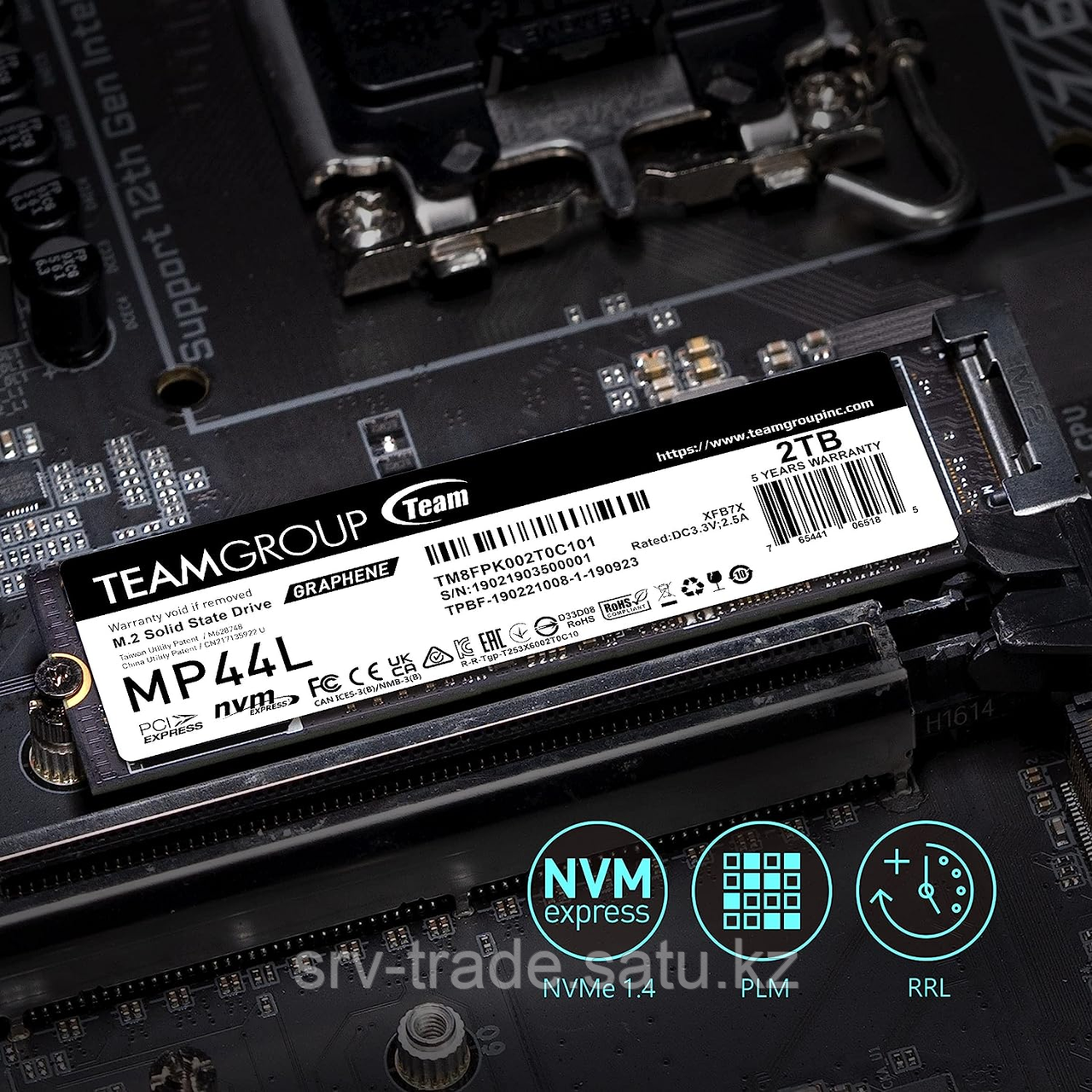 Твердотельный накопитель 250GB SSD TeamGroup MP44L PCIe 4.0 R4650Mb/s, W1900MB/s TM8FPK250G0C101 - фото 2 - id-p114907640