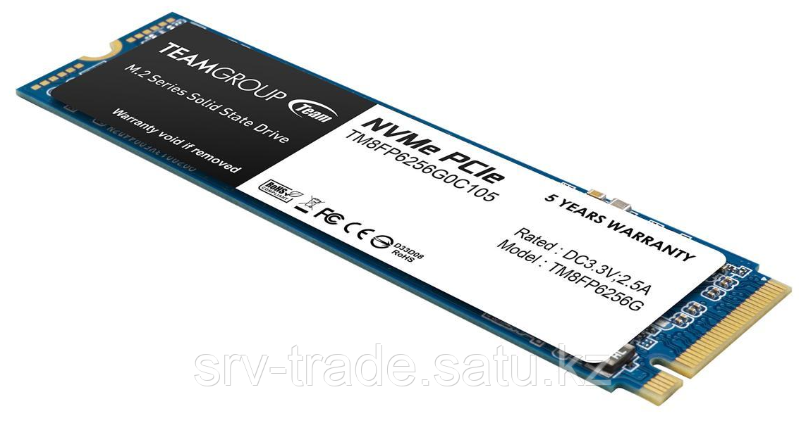 Твердотельный накопитель 256GB SSD TeamGroup MP33 M.2 NVMe R1600Mb/s W1300MB/s TM8FP6256G0C101 - фото 4 - id-p114907643