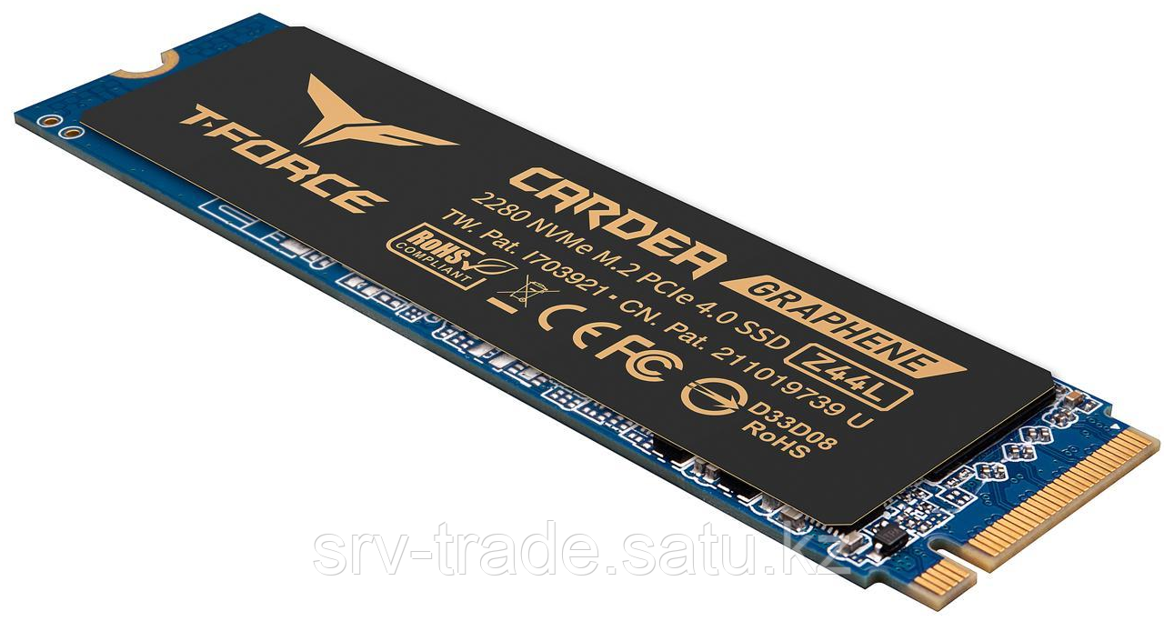 Твердотельный накопитель 250GB SSD TeamGroup T-FORCE Z44L M.2 GEN4 R3300/W1400MB/s TM8FPL250G0C127 - фото 3 - id-p114907645