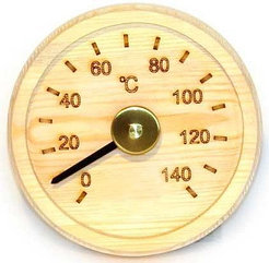Термометр круглый деревянный Kaidi