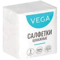Vega қағаз майлықтары 1 қабат., 23*23см, ақ, 80 дана