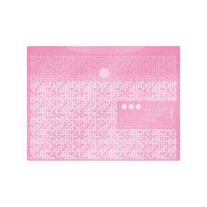 Папка-конверт на липучке Berlingo "Starlight S", А4, 180 мкм, пастель, розовая.