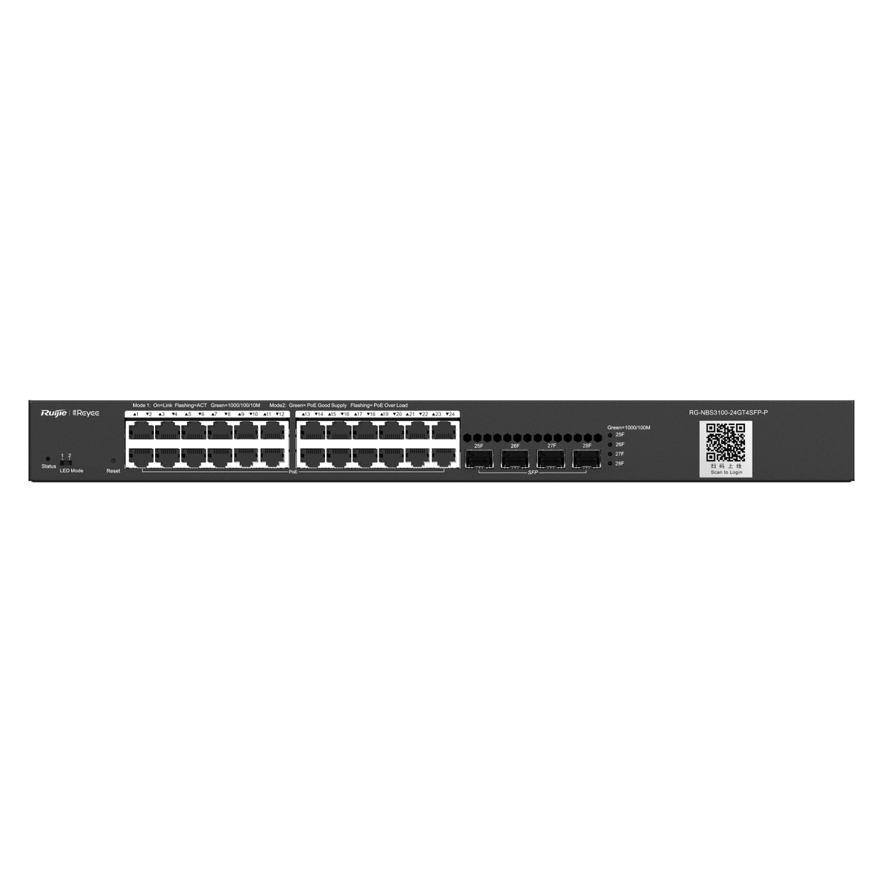 PoE Коммутатор Ruijie | Reyee RG-NBS3100-24GT4SFP-P