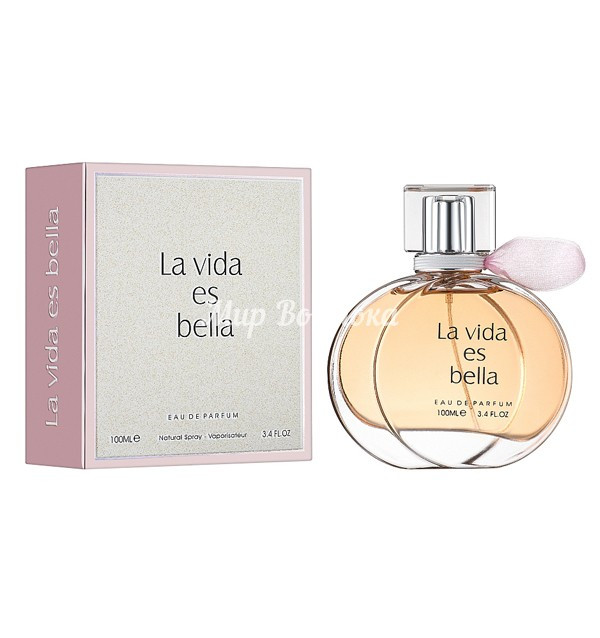 Парфюмерная вода La Vida Es Bella от Fragrance World (схож с Lа Viе Еst Bеllе от Lаncоmе, 100 мл) - фото 1 - id-p116100804