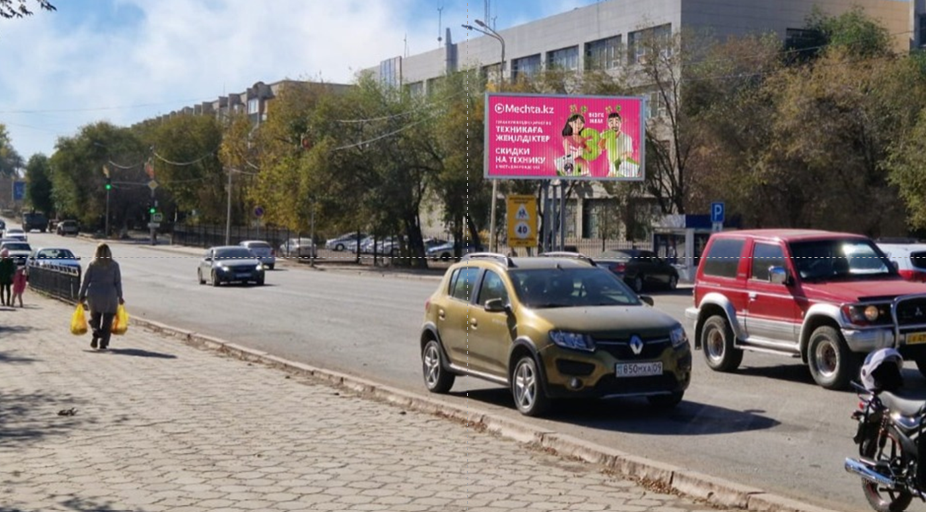 Реклама на билбордах:ул.Сейфулина Қазақтелеком ОСВЕЩАЕТСЯ