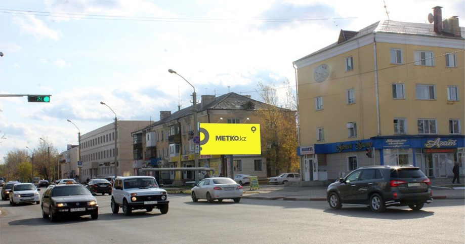 Реклама на билбордах ул. Пушкина - ул. Абая