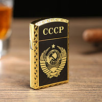 Зажигалка газовая "СССР", 1 х 3.5 х 6 см, черная