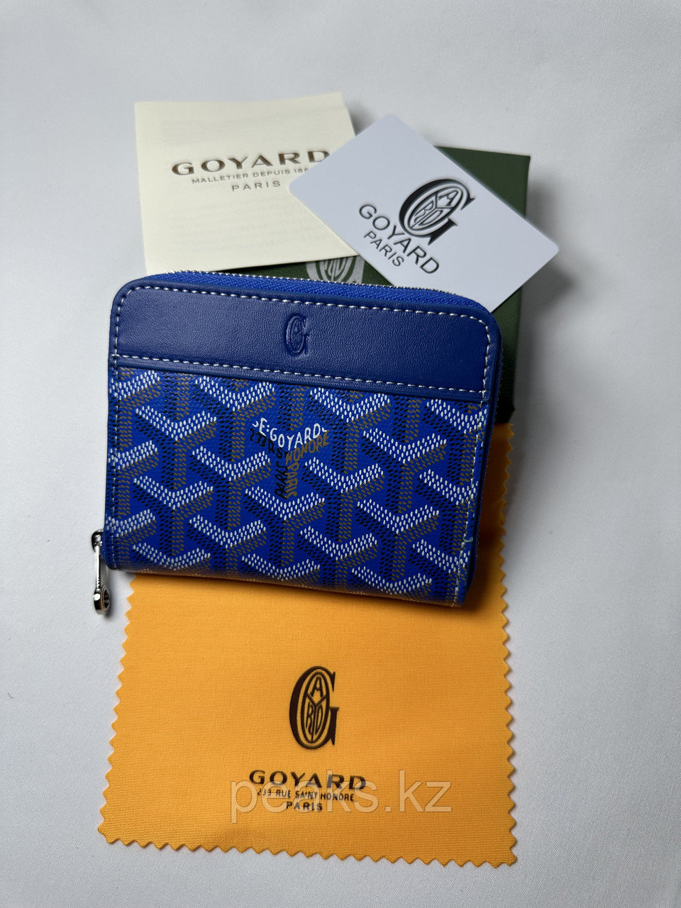 Кошелек Goyard Matignon PM Wallet синий - фото 1 - id-p116105317
