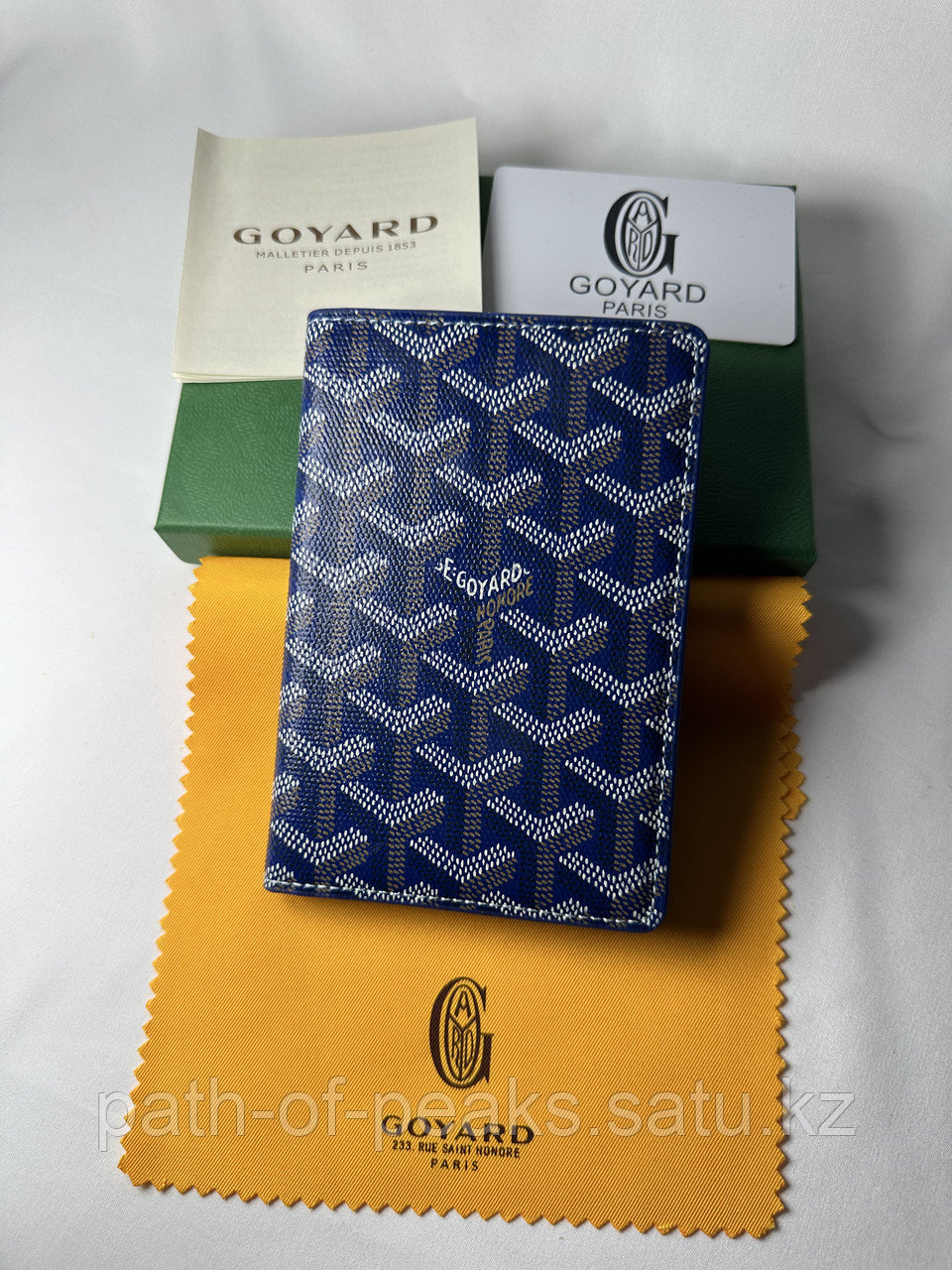 Паспортница Goyard Grenelle Passport Cover Синий - фото 1 - id-p116132430