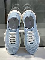 Кожаные женские кроссовки голубого цвета "Nemca". Качественная женская обувь., фото 3