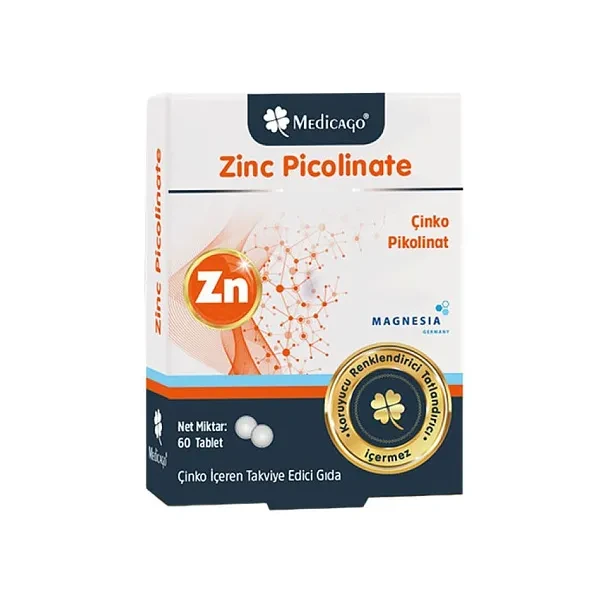 Medicago Zinc Picolinate 60 таблеток - фото 1 - id-p116132603