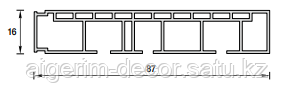 Профиль карниза потолочного для штор Ideal 2.2м - фото 2 - id-p116132904