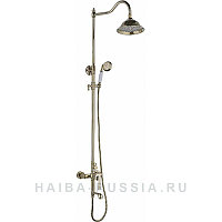 HAIBA HB24181-5 араластырғышы бар душ кабинасының тұғыры алтын