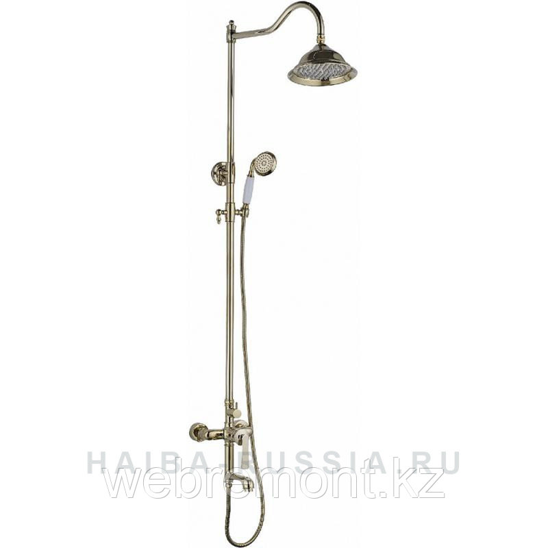 HAIBA HB24181-5 араластырғышы бар душ кабинасының тұғыры алтын - фото 1 - id-p116133124