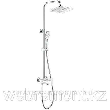 Стойка душевая со смесителем HAIBA HB24505-8 хром-белый, фото 1