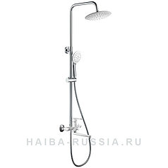 Стойка душевая со смесителем HAIBA HB24557-8 хром-белый