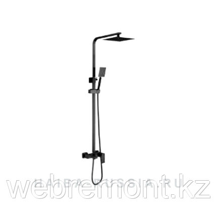 Стойка душевая со смесителем HAIBA HB24803-7 черный, фото 1