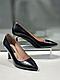Классические женские туфли черного цвета с красивым каблуком "Paoletti". Качественная женская обувь. - фото 5 - id-p116133395
