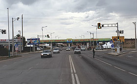 Реклама на билбордах Пересечение Яссауи – Коркыт ата ЖД мост