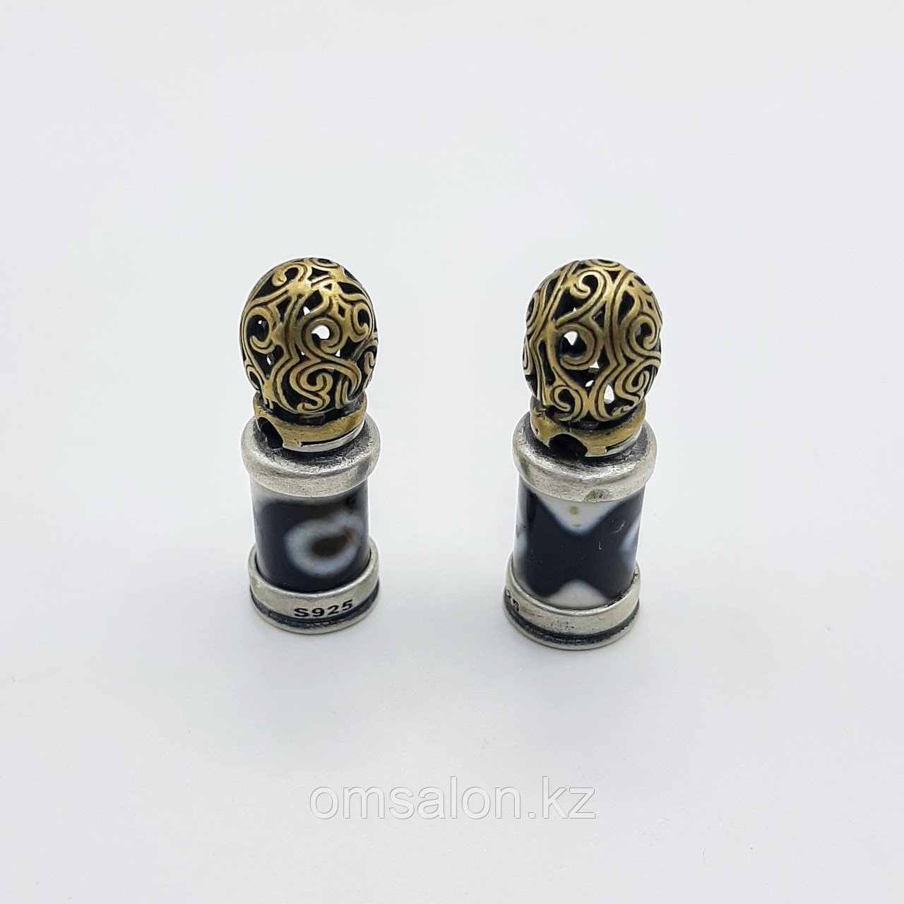 Бусина Дзи 3 - глаза, 27×10мм, фото 1