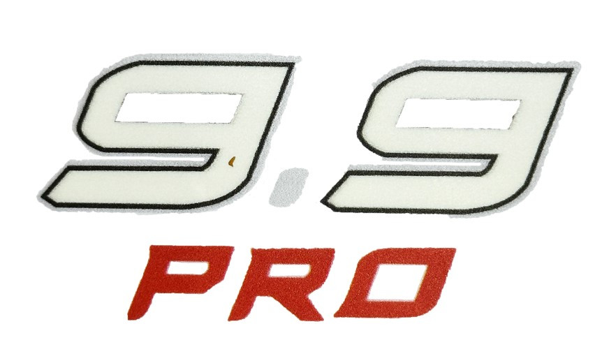 Наклейка на колпак "9.9", "9.9 PRO", '9.9 Enduro " для подвесного лодочного мотора - фото 2 - id-p113170600