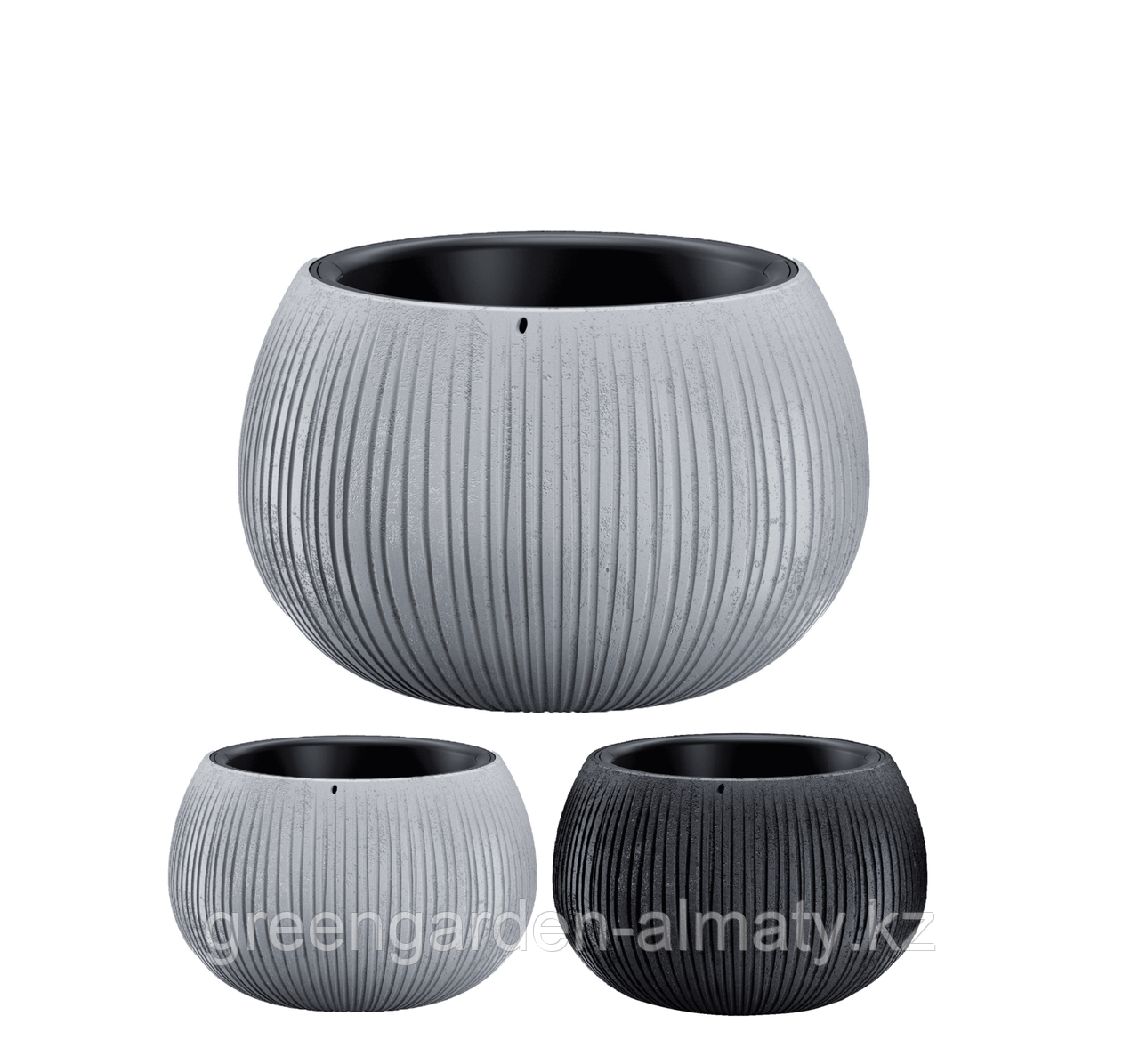 Горшок с внутренней вставкой Beton Bowl DKB370 | Prosperplast, фото 1