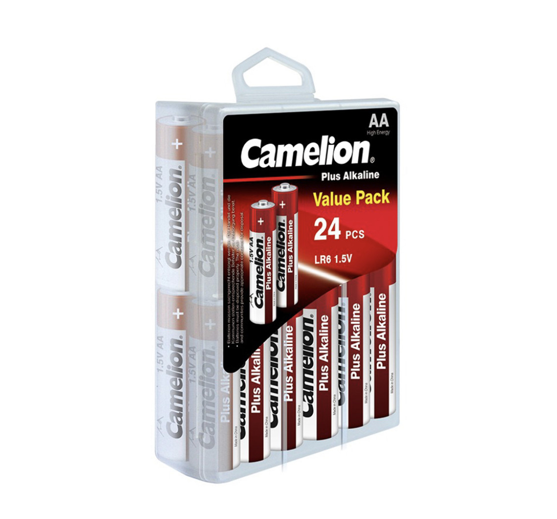 Батарейка CAMELION Plus Alkaline LR6-PBH24 24 шт. в упак.