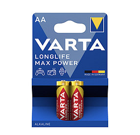 Батарейка VARTA Longlife Power Max Mignon 1.5V - LR6/AA 2 шт в блистере