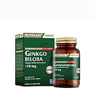 Гинго Билоба 120 мг/ 60 таблеток  таблетки для мозга Nutraxin Ginkgo Biloba
