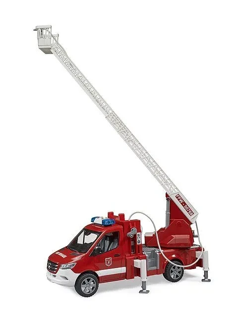 Брудер Bruder Пожарная машинка Mercedes Sprinter с лестницей и помпой с модулем со световыми и звуковыми - фото 2 - id-p116134462