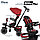 PITUSO Велосипед трехколесный Elite Plus Red Maroon/Темно-красный, 10"/8", фото 6