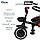 PITUSO Велосипед трехколесный Elite Plus Red Maroon/Темно-красный, 10"/8", фото 11