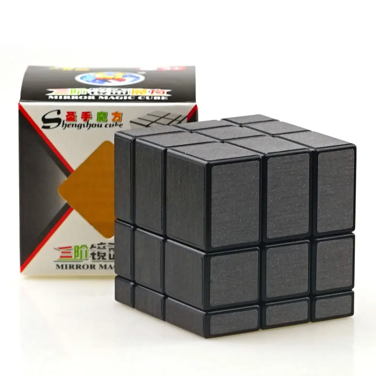 Кубик: рубика Зеркальный 3х3 Золото, Серебро, Черный | Shengshou - фото 5 - id-p633451