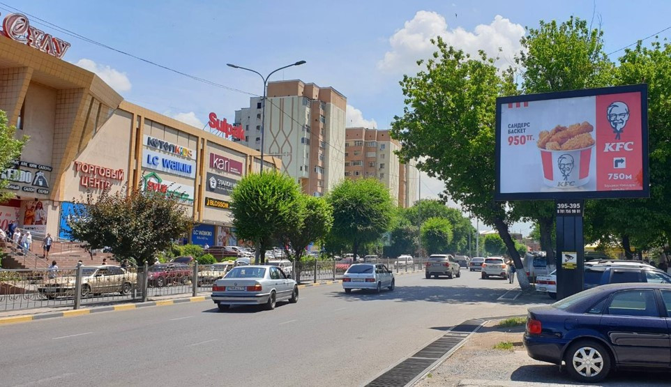 Реклама на билбордах Тамерлановское шоссе (напротив ТРЦ Баян Сулу)