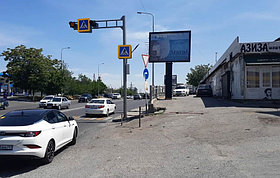 Реклама на билбордах ул. Жибек жолы –  перед входом на рынок «Айна»
