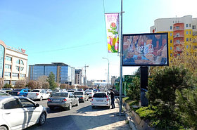 Реклама на билбордах Пр. Кунаева – перед ул. Желтоксан торговый ряд «АЯН»