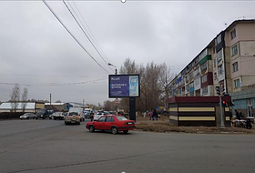 Реклама на билбордах: пр. Абулхаир Хана/Циолковского. Ст. «А»