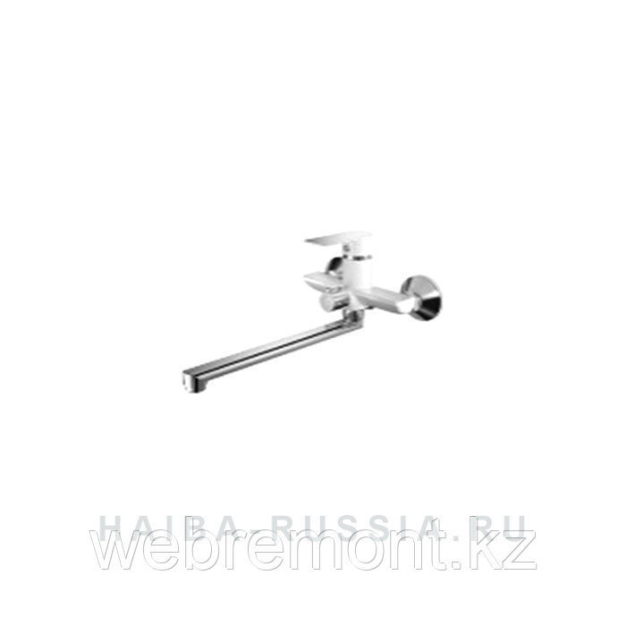 Смеситель для ванны HAIBA HB22505-8 хром-белый - фото 1 - id-p116138869