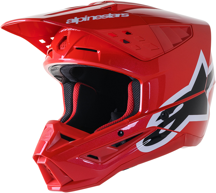 Alpinestar helmet SM5 corp red M - фото 1 - id-p116139052