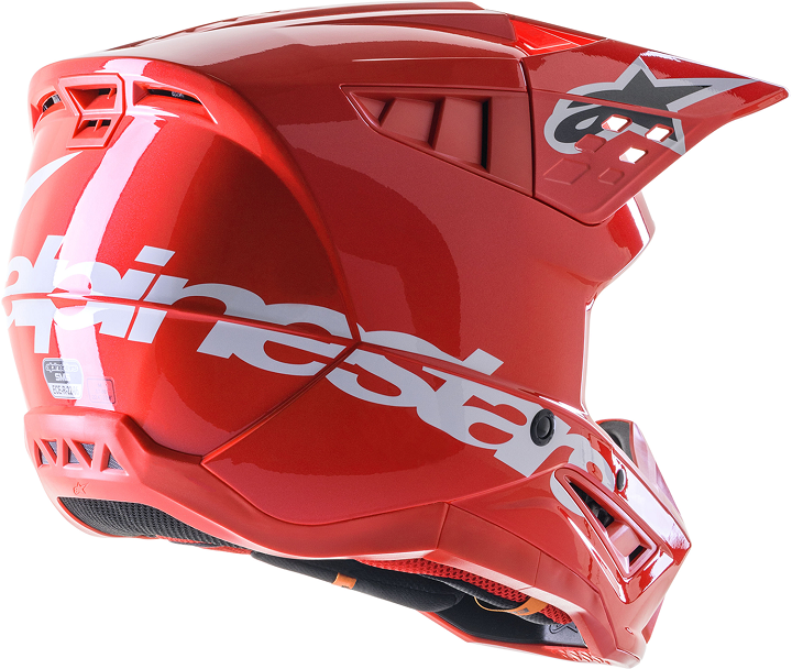 Alpinestar helmet SM5 corp red M - фото 2 - id-p116139052