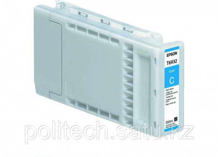 Картридж струйный Epson 350ml, SC-T3000/T5000/T7000, Cyan T693200 (350мл) 
C13T69320N