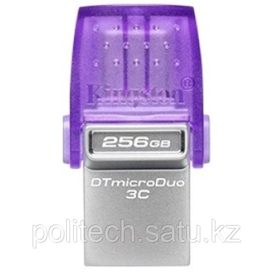 USB Flash Kingston 256 GB, DataTraveler MicroDuo 3C, USB 3.2, Type-C, Violet, DTDUO3CG3/256GB - фото 1 - id-p116139195