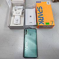 Смартфон Tecno Spark 7, A11/1.8GHz+1.5GHz/4Gb RAM/64Gb ROM/6.5",1600x720/Wi-Fi /GPS/NFC /2xSIM,Green