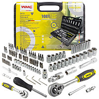 WMC tools Набор инструментов 108пр. 1/2'', 1/4'' (6гр.)(4-22мм) WMC TOOLS WMC-41082-5EURO 51377