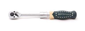 ROCKFORCE Трещотка  реверсивная телескопическая с резиновой ручкой 1/4L 165-230мм(72зуб.) ROCKFORCE RF-802233