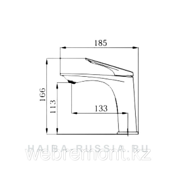 Смеситель для раковины HAIBA HB10816 хром - фото 2 - id-p116141941