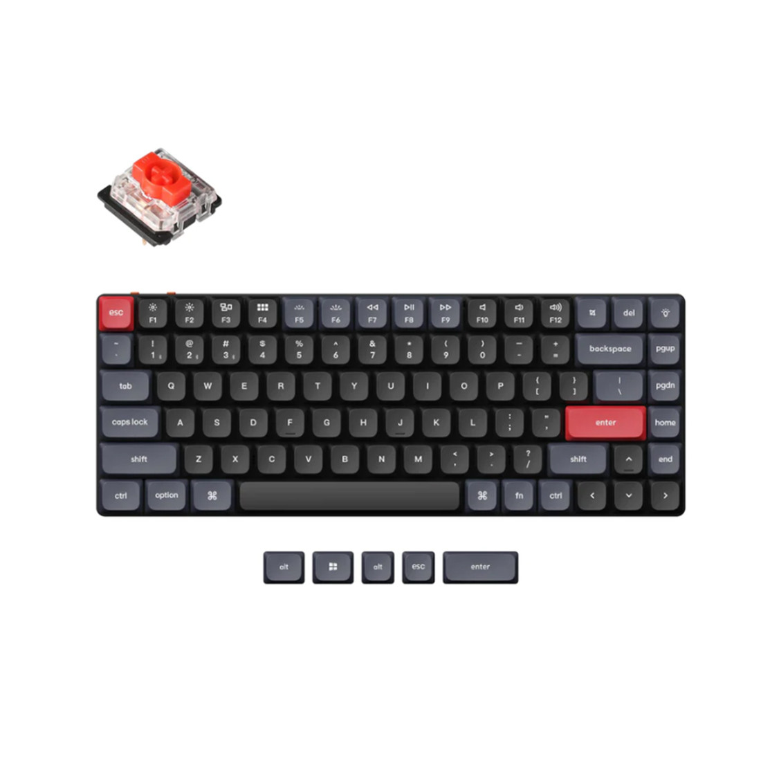 Клавиатура проводная+беспроводная Keychron K3 Pro Red Switch (K3P-B1) чёрный - фото 2 - id-p116142320