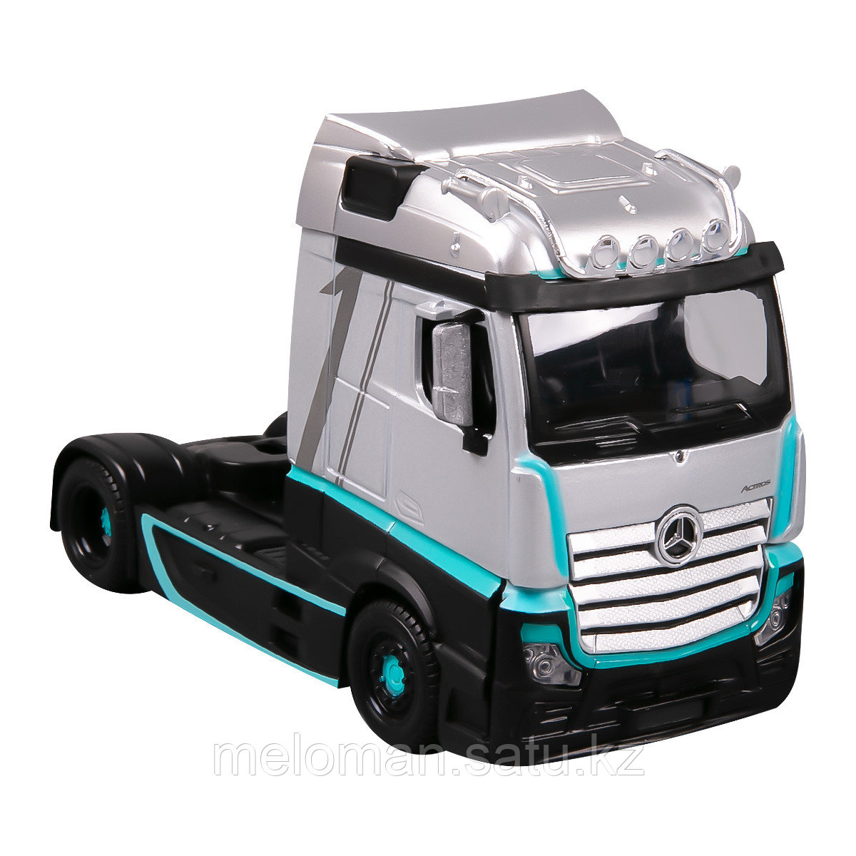 BBURAGO: 1:43 Модель трака Custon Cabs - Mercedes-Benz Actros Gigaspace (grey) - фото 1 - id-p116143425